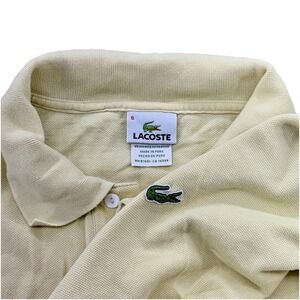 Lacoste‎ Polo Shirt Mens Yellow Short Sleeve Classic Top Sz 6 Large